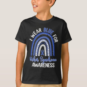 Camiseta El Arcoiris De Boho Que Uso Azul Para El Síndrome 