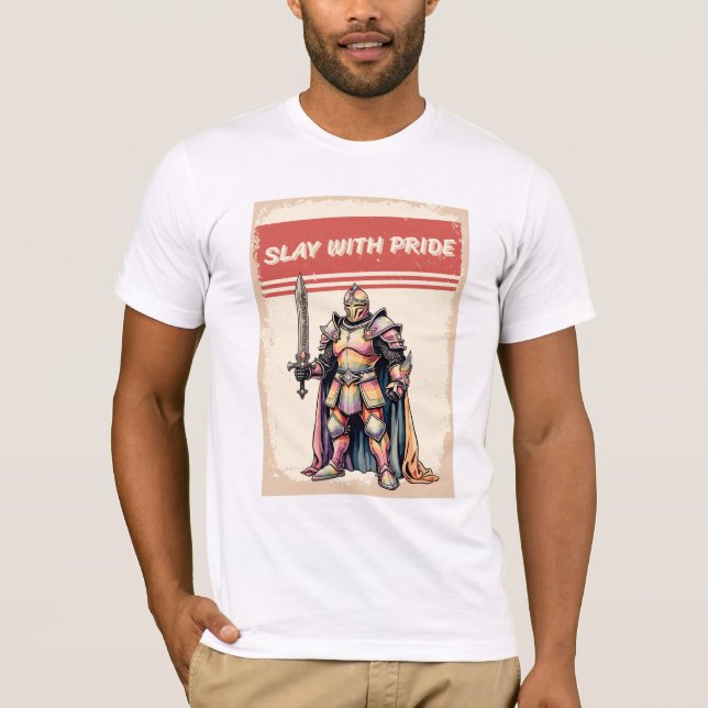 Camiseta El arcoiris de la visión LGBTQ Knight (Anverso)