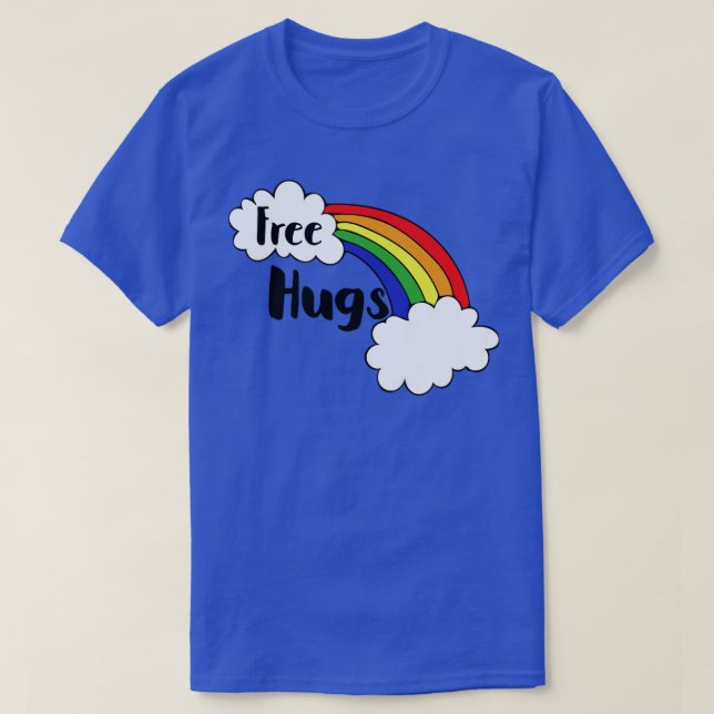 Camiseta El arcoiris de los abrazos libres (Diseño del anverso)