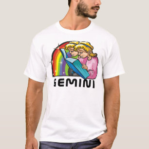 Camiseta El arcoiris de los años 1980 con un libro de lectu