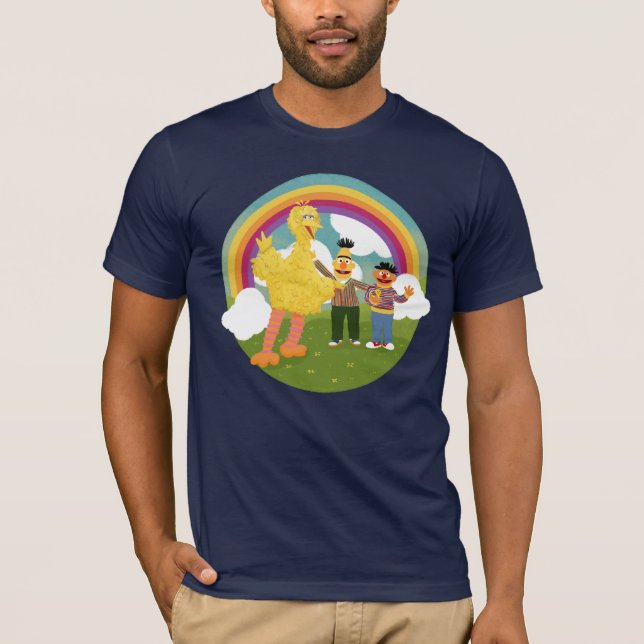Camiseta El arcoiris de los antiguos amigos de Plaza Sésamo (Anverso)