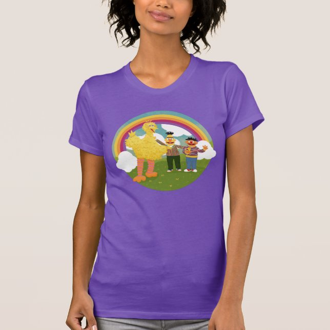 Camiseta El arcoiris de los antiguos amigos de Plaza Sésamo (Anverso)