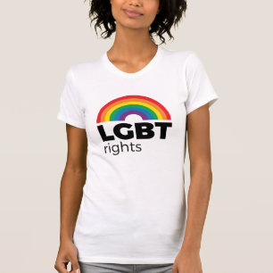 Camiseta El arcoiris de los derechos LGBT