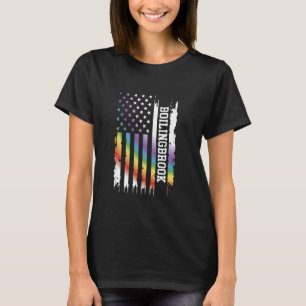 Camiseta El arcoiris de los Estados Unidos con los EE.UU.