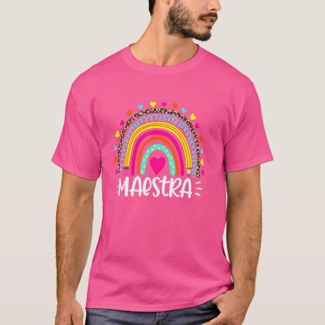 Camiseta El arcoiris de Maestra Española (Anverso)