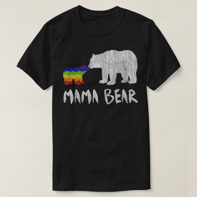 Camiseta El arcoiris de mamá oso siempre para siempre el am (Diseño del anverso)
