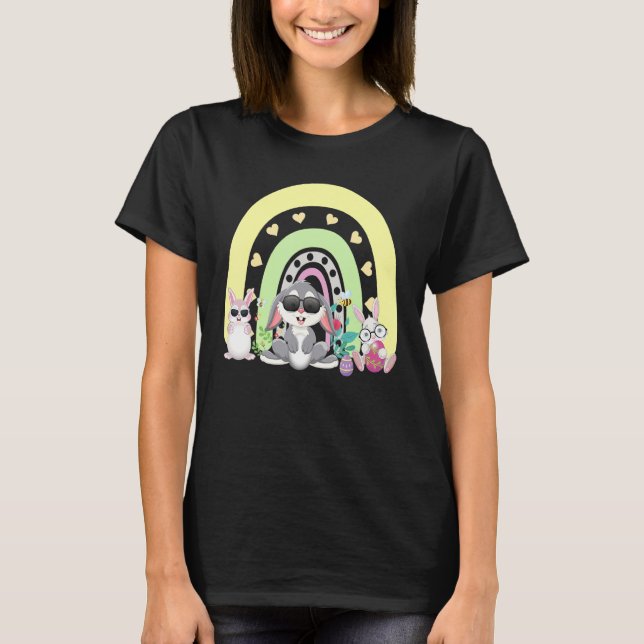 Camiseta El arcoiris de Semana Santa Feliz Primavera del Co (Anverso)