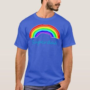 Camiseta El arcoiris de superdad para papá en el Día del Pa