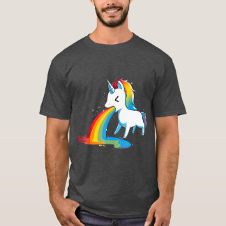 Camiseta El arcoiris de unicornio que bate las arcoiris