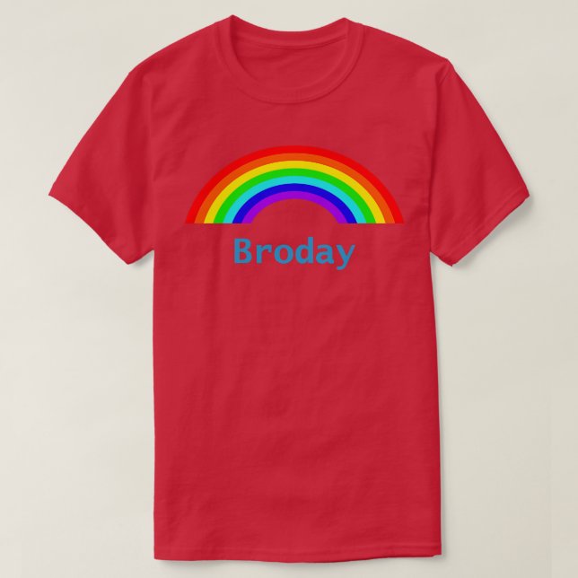 Camiseta El arcoiris del Día de los Padres divertidos (Diseño del anverso)