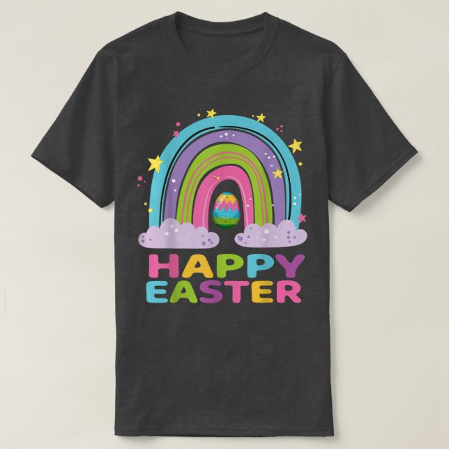 Camiseta El arcoiris del Día de Pascua para las niñas Chica (Diseño del anverso)