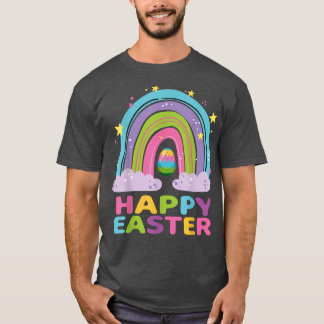 Camiseta El arcoiris del Día de Pascua para las niñas Chica