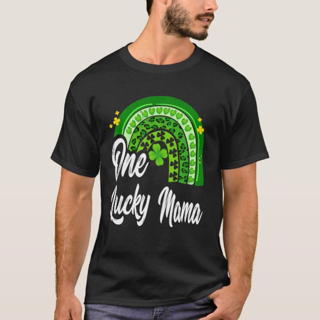 Camiseta El arcoiris del día de San Patricio, un lujoso Mam (Anverso)