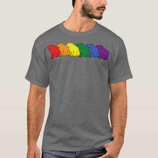 Camiseta El arcoiris del orgullo de Capybara