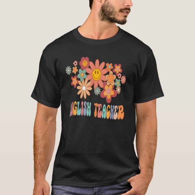 Camiseta El arcoiris del profesor de inglés de vuelta a la  (Anverso)