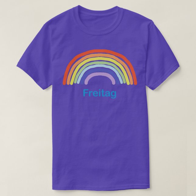 Camiseta El arcoiris del viernes libre (Diseño del anverso)