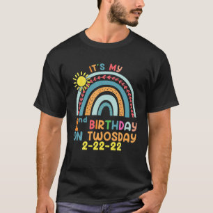 Camiseta El arcoiris es mi segundo cumpleaños el 2-22-22 Fu