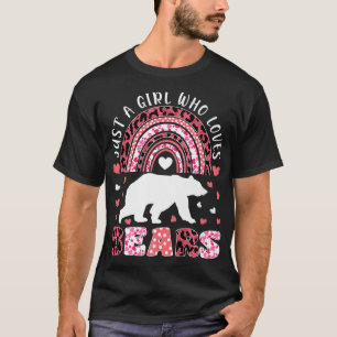 Camiseta El Arcoiris Es Sólo Un Chica Que Ama El Leopardo D