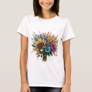 Camiseta "El arcoiris florece en el Bouquet"