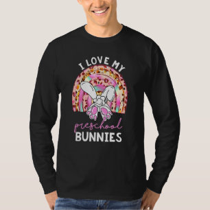 Camiseta El arcoiris leopardo me encanta mi Teache de conej