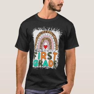 Camiseta El arcoiris leopardo regresó a la escuela
