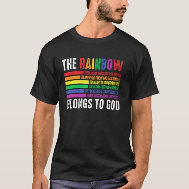 Camiseta El Arcoiris Pertenece A Dios (Anverso)