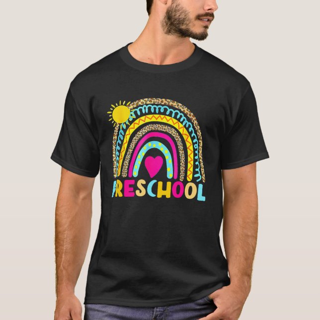 Camiseta El arcoiris preescolar vuelve a la escuela de Chic (Anverso)