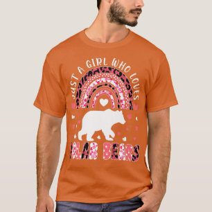 Camiseta El arcoiris puro Chica que ama a los osos polares