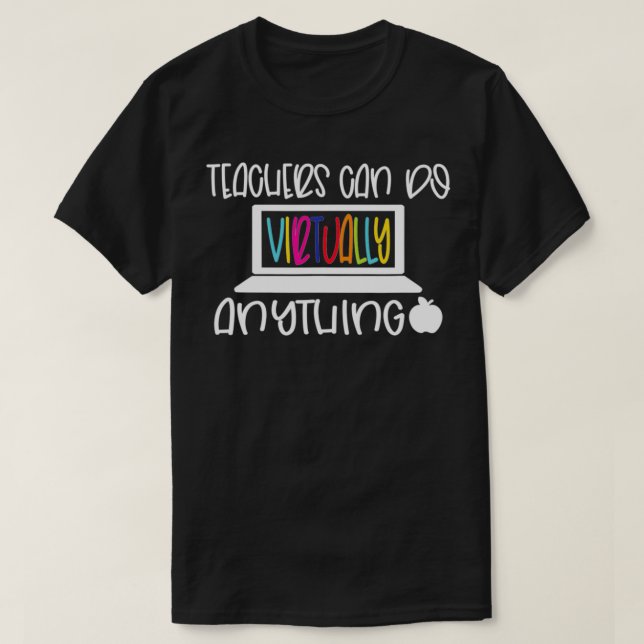 Camiseta El arcoiris virtual vuelve a la escuela (Diseño del anverso)