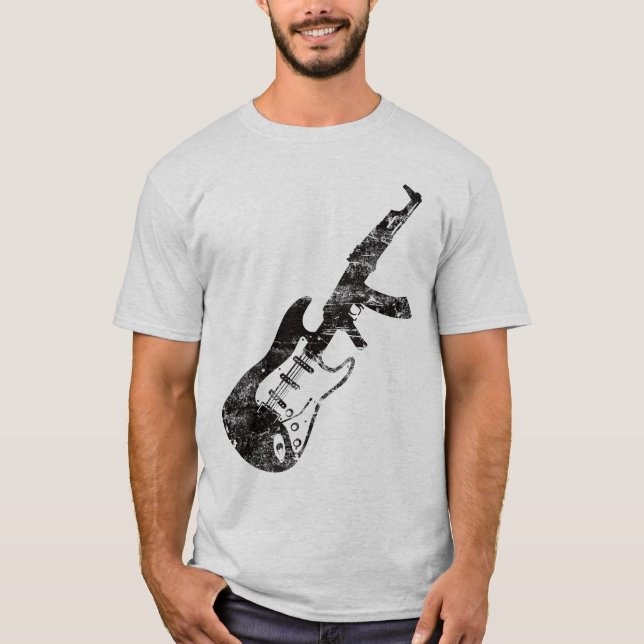 Camiseta El arma de Gibson (ningún texto) (Anverso)