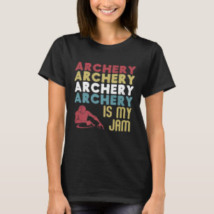 Camiseta El Arquero De Vintage Es Mi Jam Fun Deportista Bow