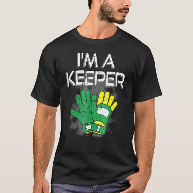 Camiseta El Arquero Guante Me Gusta Un Portero De Fútbol (Anverso)