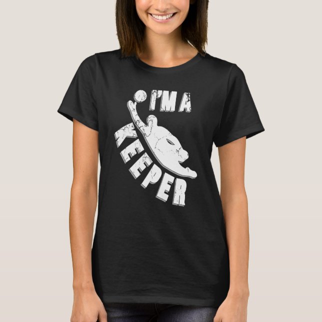 Camiseta El Arquero Im A Keeper Goalie Guantes Deportes De  (Anverso)