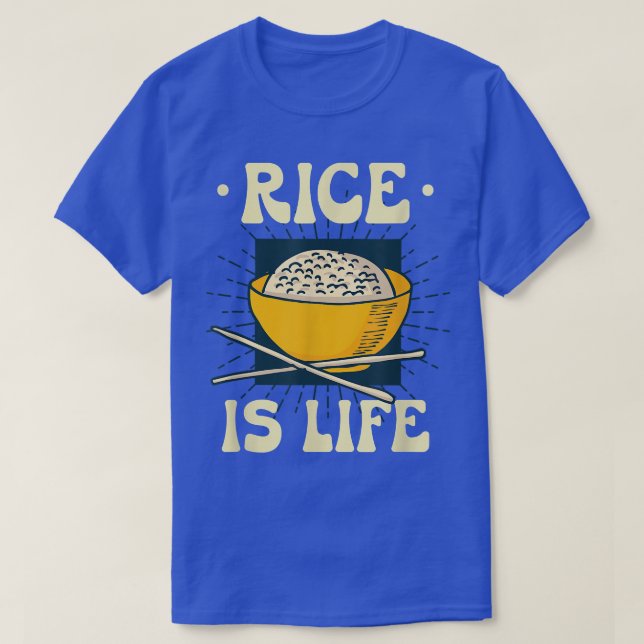 Camiseta El Arroz Es La Vida Para Mí Cocinar El Arroz Frito (Diseño del anverso)