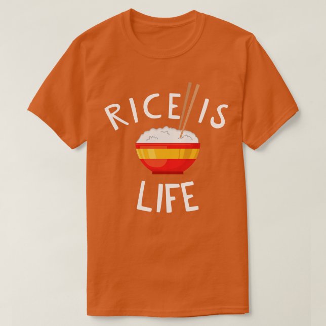 Camiseta El arroz es vida (Diseño del anverso)