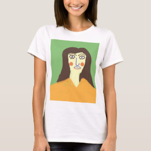 Camiseta el arte abstracto de la mujer