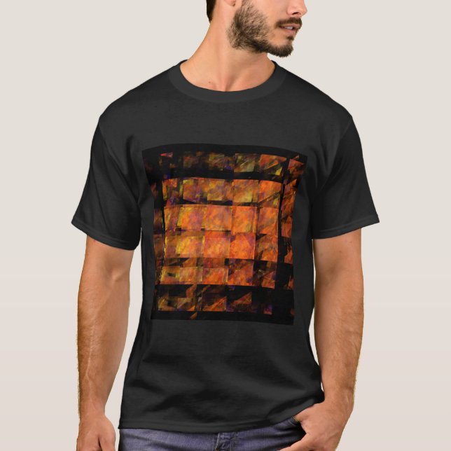 Camiseta El arte abstracto de la pared (Anverso)