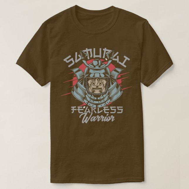 Camiseta El arte asiático de la guerra de Samurai para el d (Diseño del anverso)