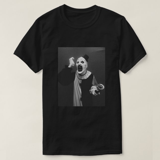 Camiseta El arte aterrador es el payaso Poster de horror (Diseño del anverso)