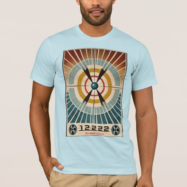 Camiseta El arte atómico de mediados de siglo ha sido una e (Anverso)