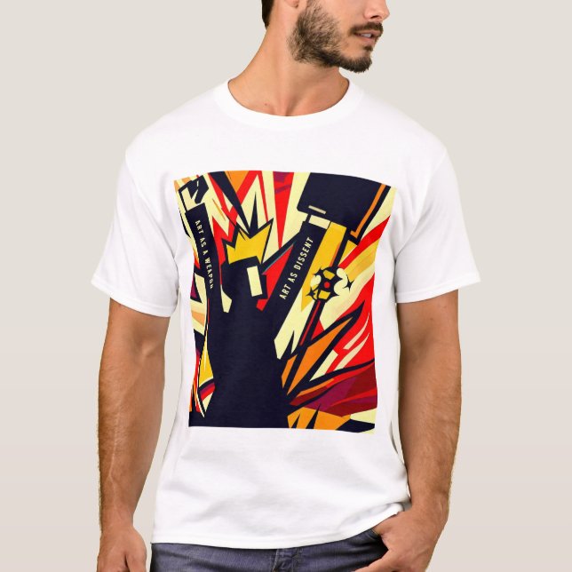 CAMISETA 'EL ARTE COMO ARMA - EL ARTE COMO DISIDENTE' (Anverso)