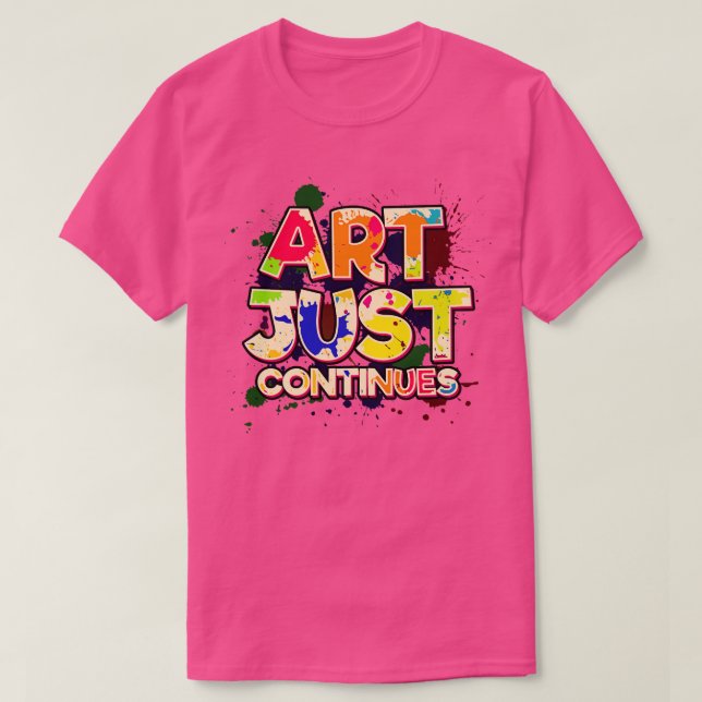 Camiseta El arte continúa (Diseño del anverso)