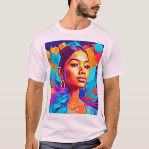 Camiseta El arte de Dada de las mujeres coloridas