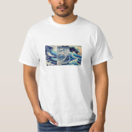 Camiseta El arte de estilo japonés de las olas del mar