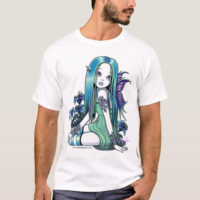 Camiseta El arte de hadas de Lilly de la luna gótica de (Anverso)
