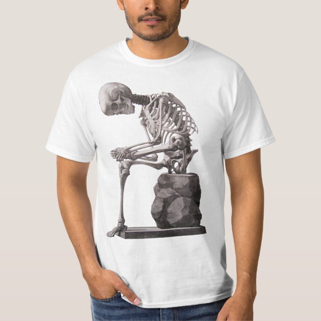 Camiseta El arte de la anatomía de los esqueletos humanos (Anverso)