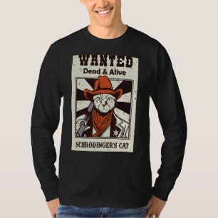 Camiseta El arte de la física cuántica del gato de Schrodin