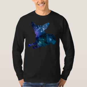 Camiseta El arte de la silueta de perro chihuahua