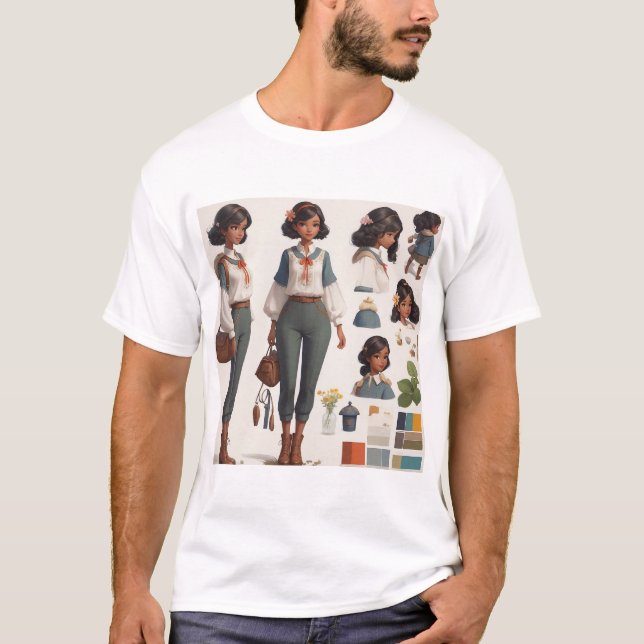 Camiseta El arte de la vida rural con encanto | Estética vi (Anverso)