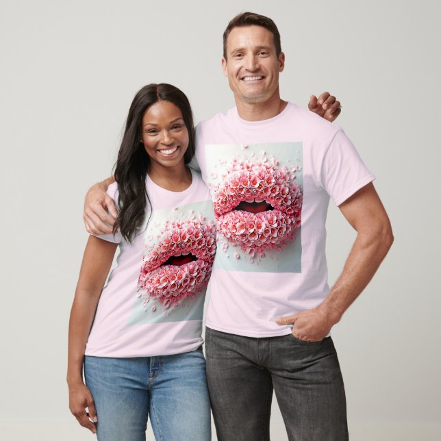 Camiseta El arte de los labios de la flor dulce (Unisexo)